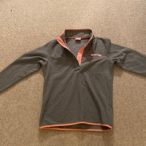 Grey and Orange Trim Columbia Pullover
